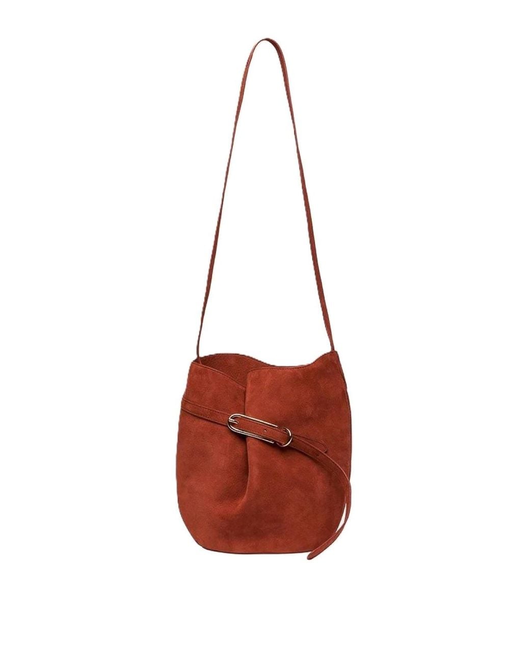 Liffner White Bag Belted Bucket