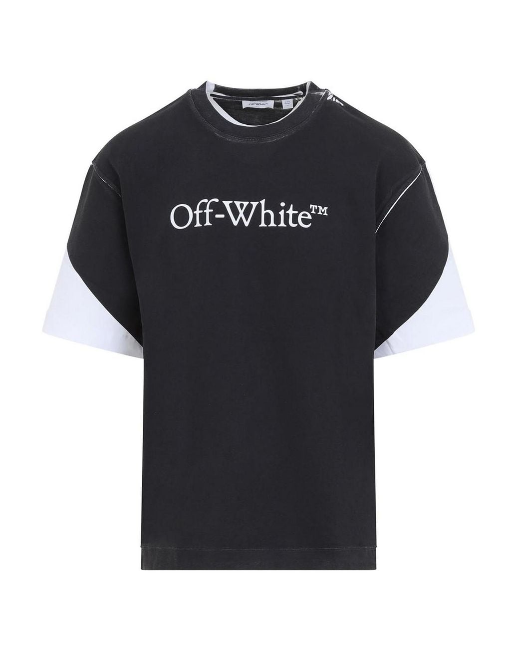 Off-White c/o Virgil Abloh Black Negative Big Bookish Skate T-Shirt for men