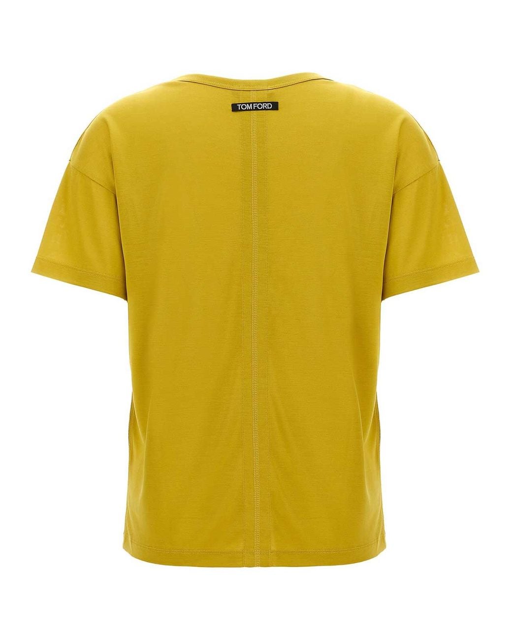 Tom Ford Yellow Silk T-Shirt