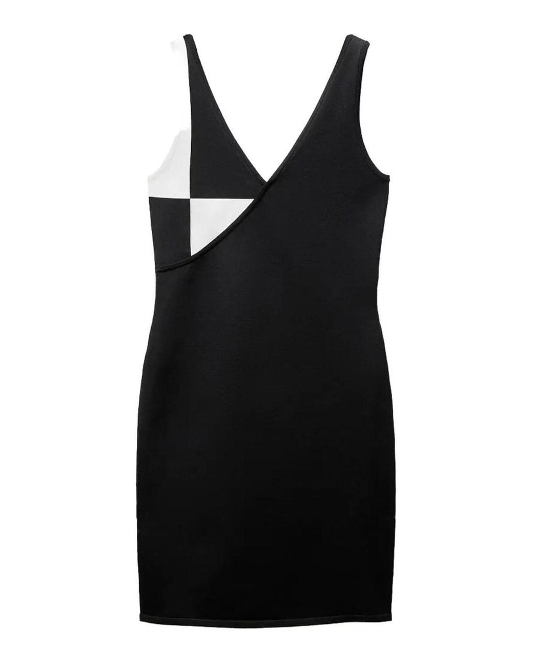 Versace Black Stretch Wool Knit Mini Dress