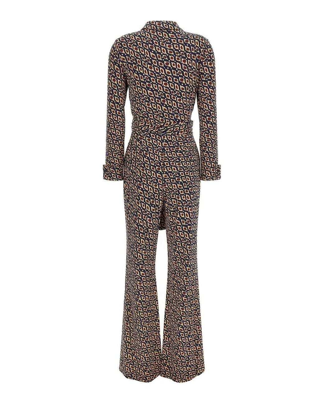 Diane von Furstenberg Multicolor Michele Jersey Jumpsuit