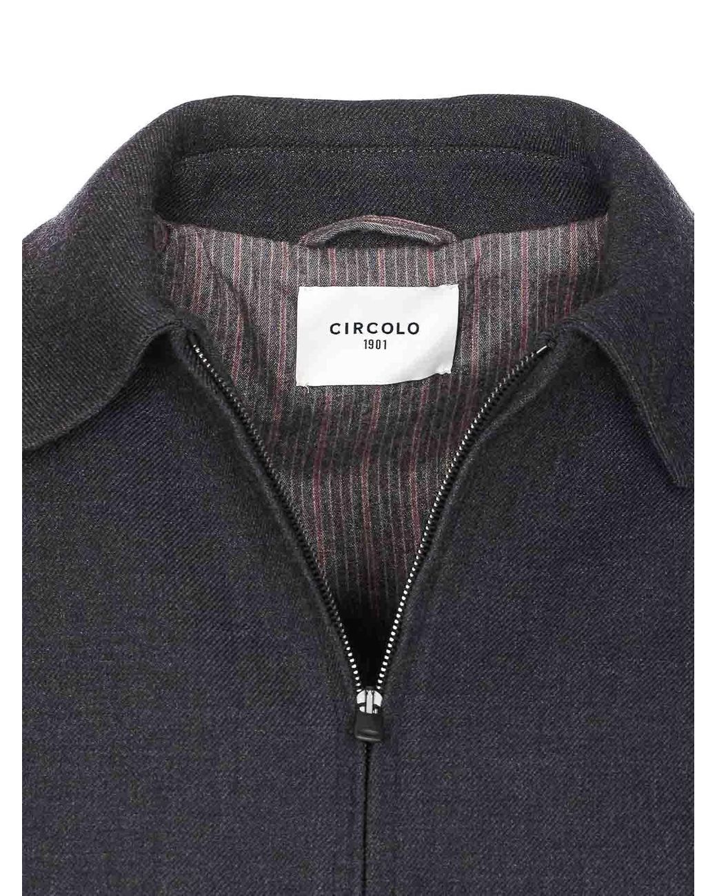 Circolo 1901 Blue Zip Jacket for men