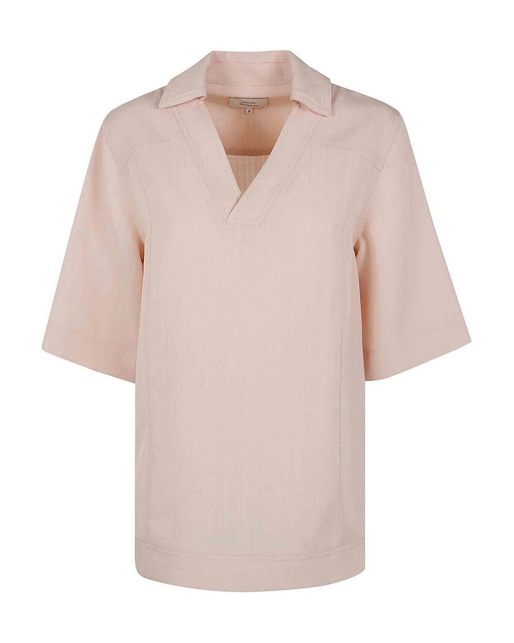 Loulou de Saison Natural Ermo Oversized Polo Shirt