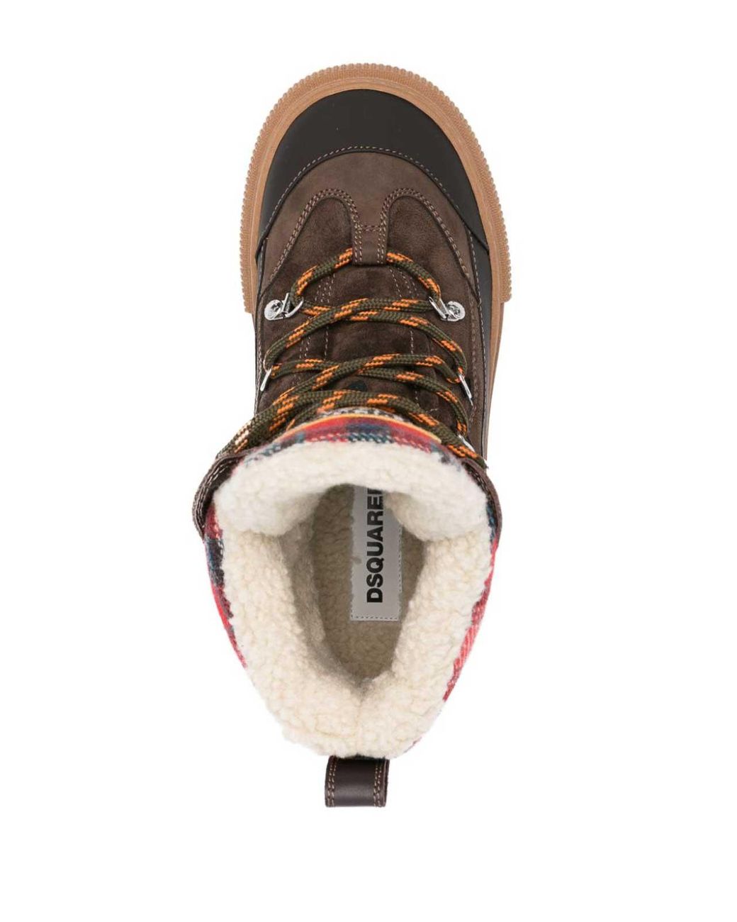 DSquared² Brown Lace-Up High Top Boots