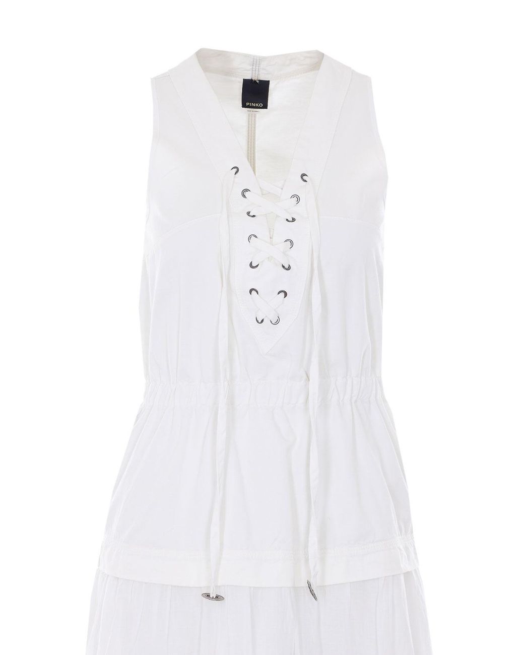 Pinko White Long Dress