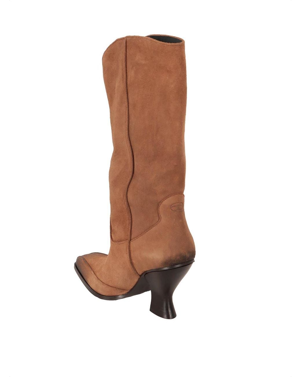 DIESEL Brown Suede Knee-High Boots