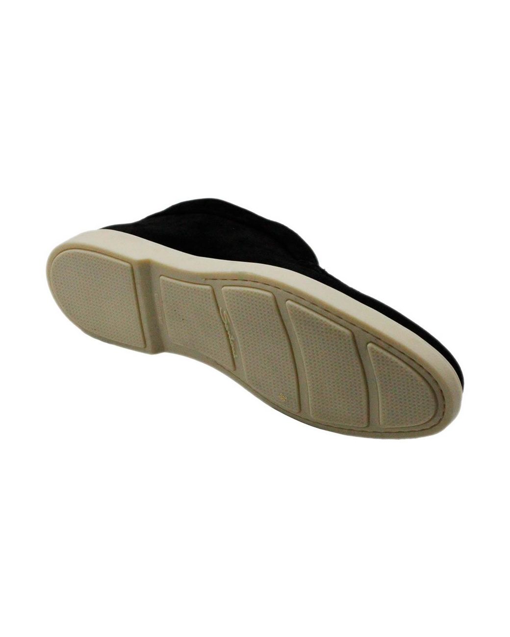 Santoni Black Suede Loafers