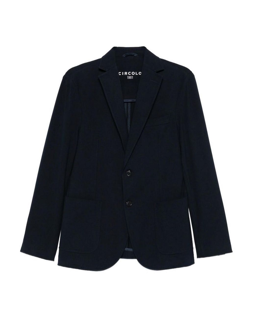 Circolo 1901 Blue Blazer With Classic Lapels for men