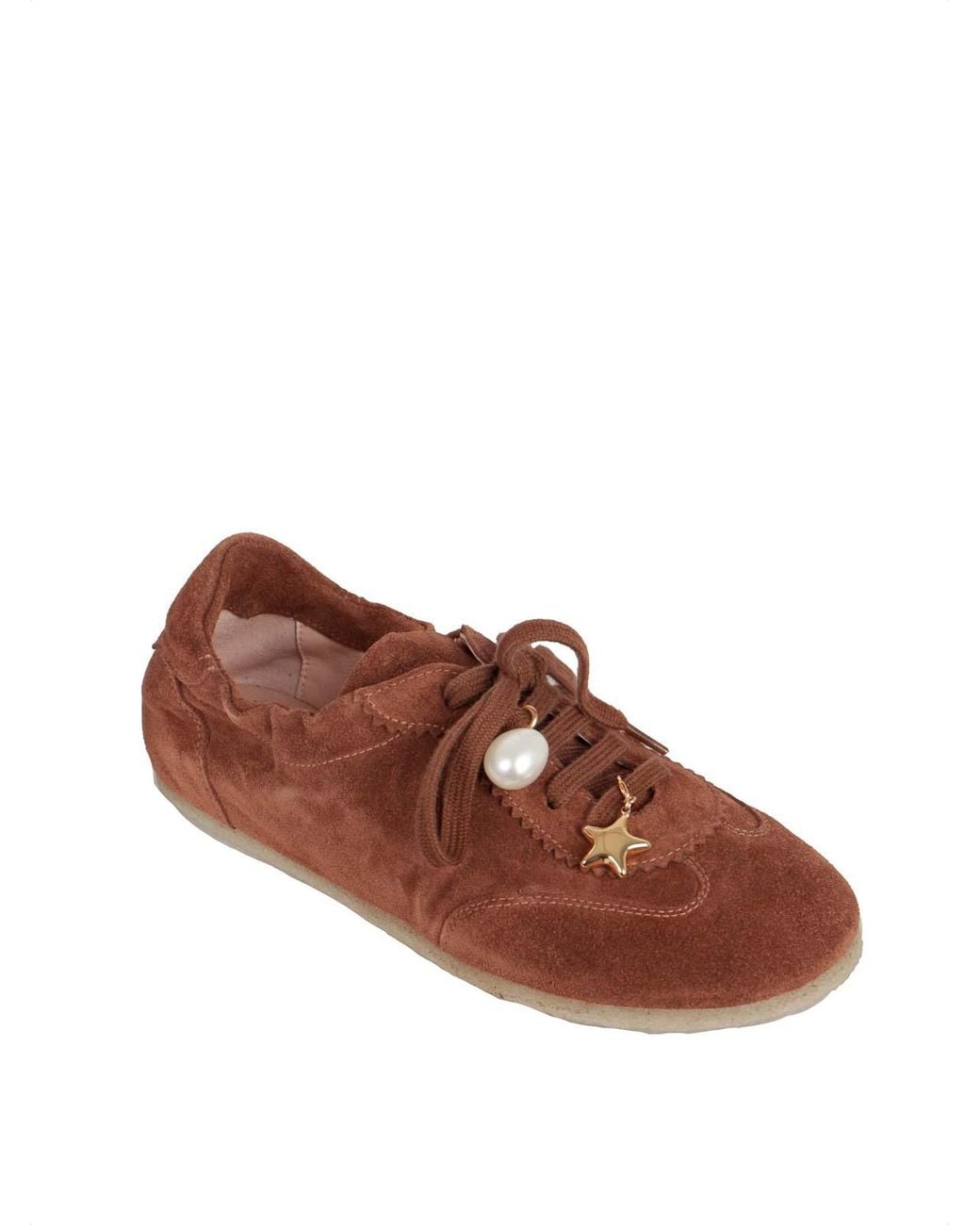 Agl Attilio Giusti Leombruni Brown Charming Suede Sneakers