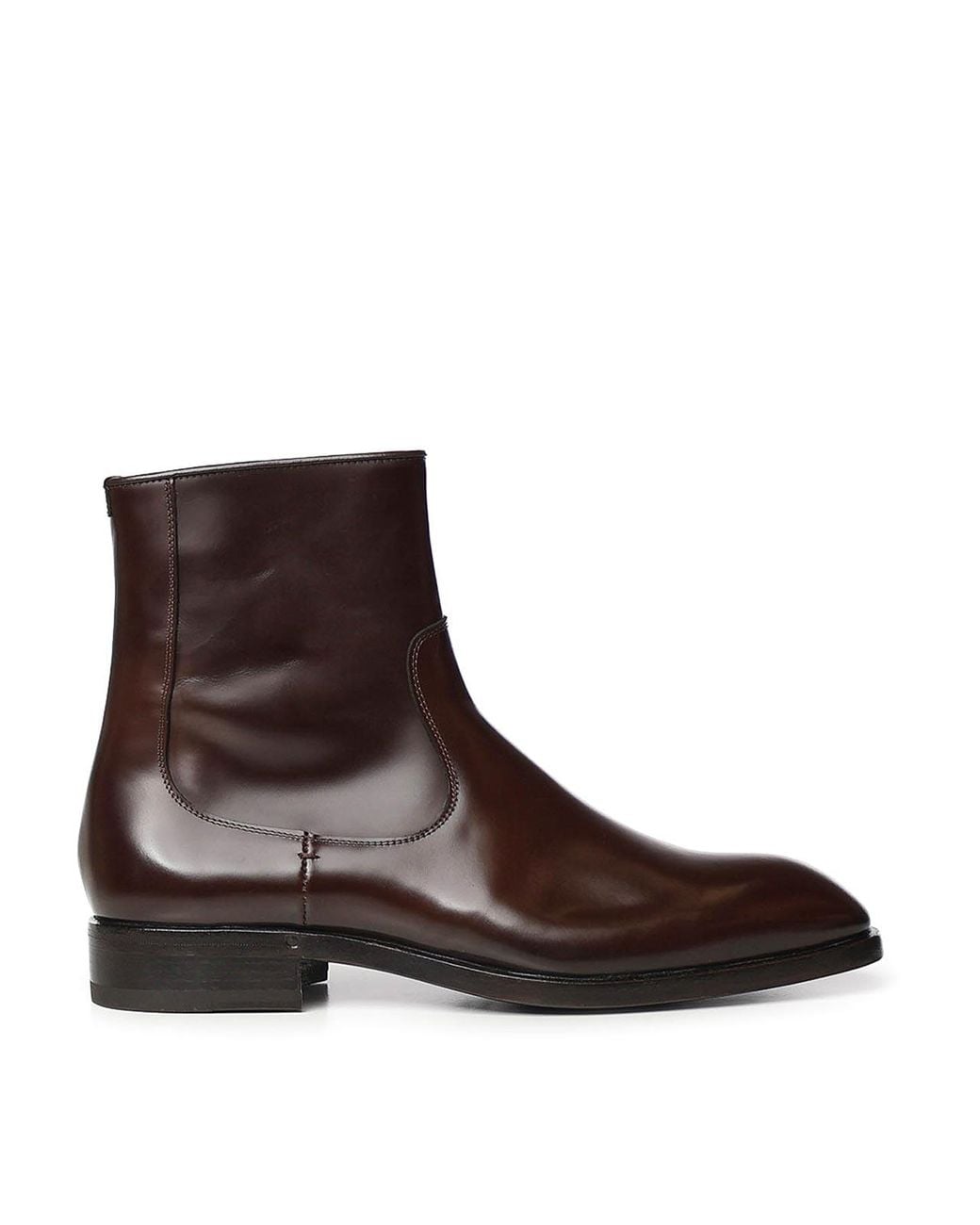 Lardini Brown Leather Ankle Boot for men