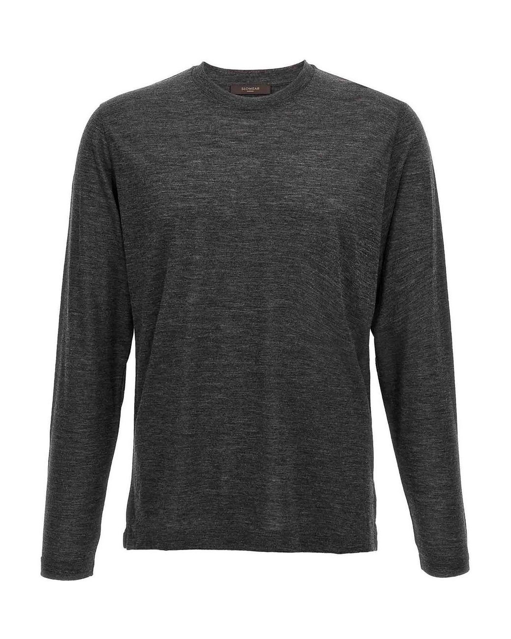 Zanone Gray Light Wool T-Shirt for men