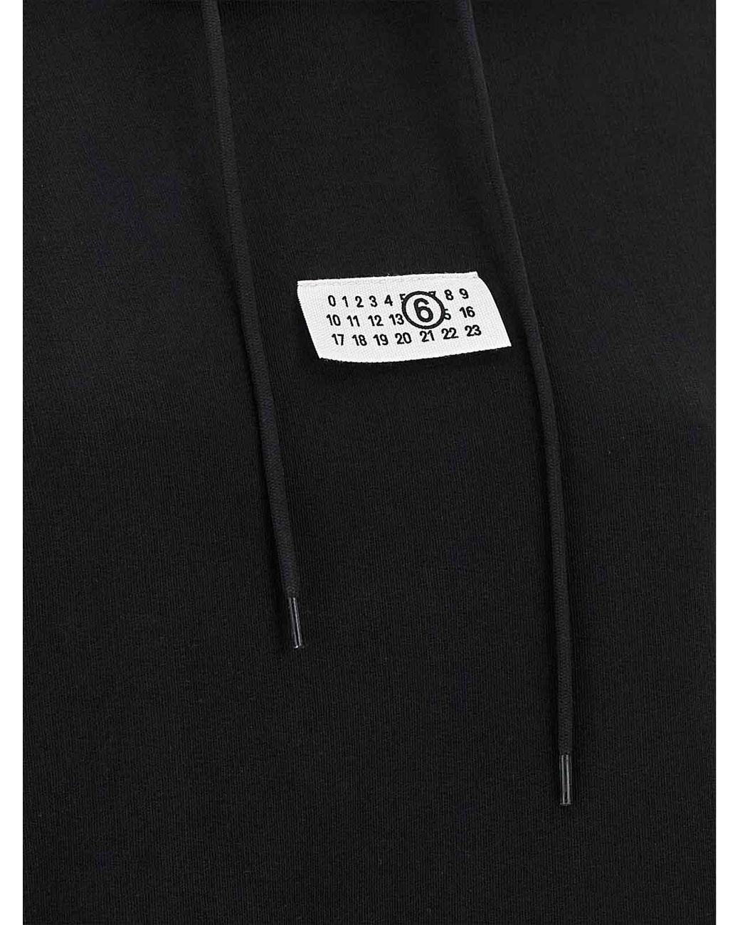 MM6 by Maison Margiela Blue Numeric Signature Mm6' Hoodie