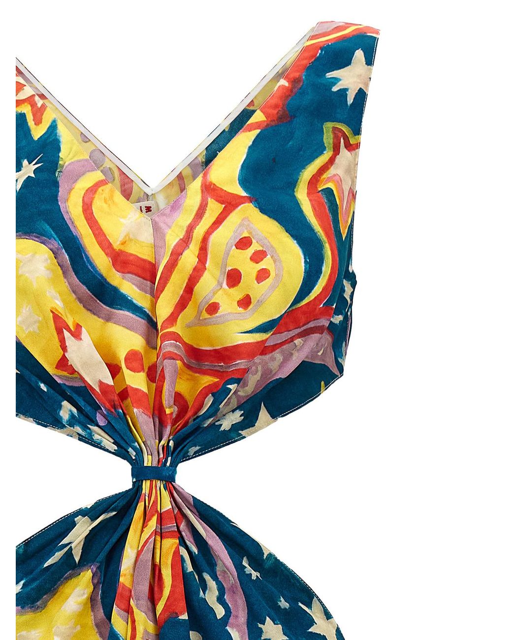 Marni Blue 'No Vacancy Inn' Capsule High Summer Long Dress