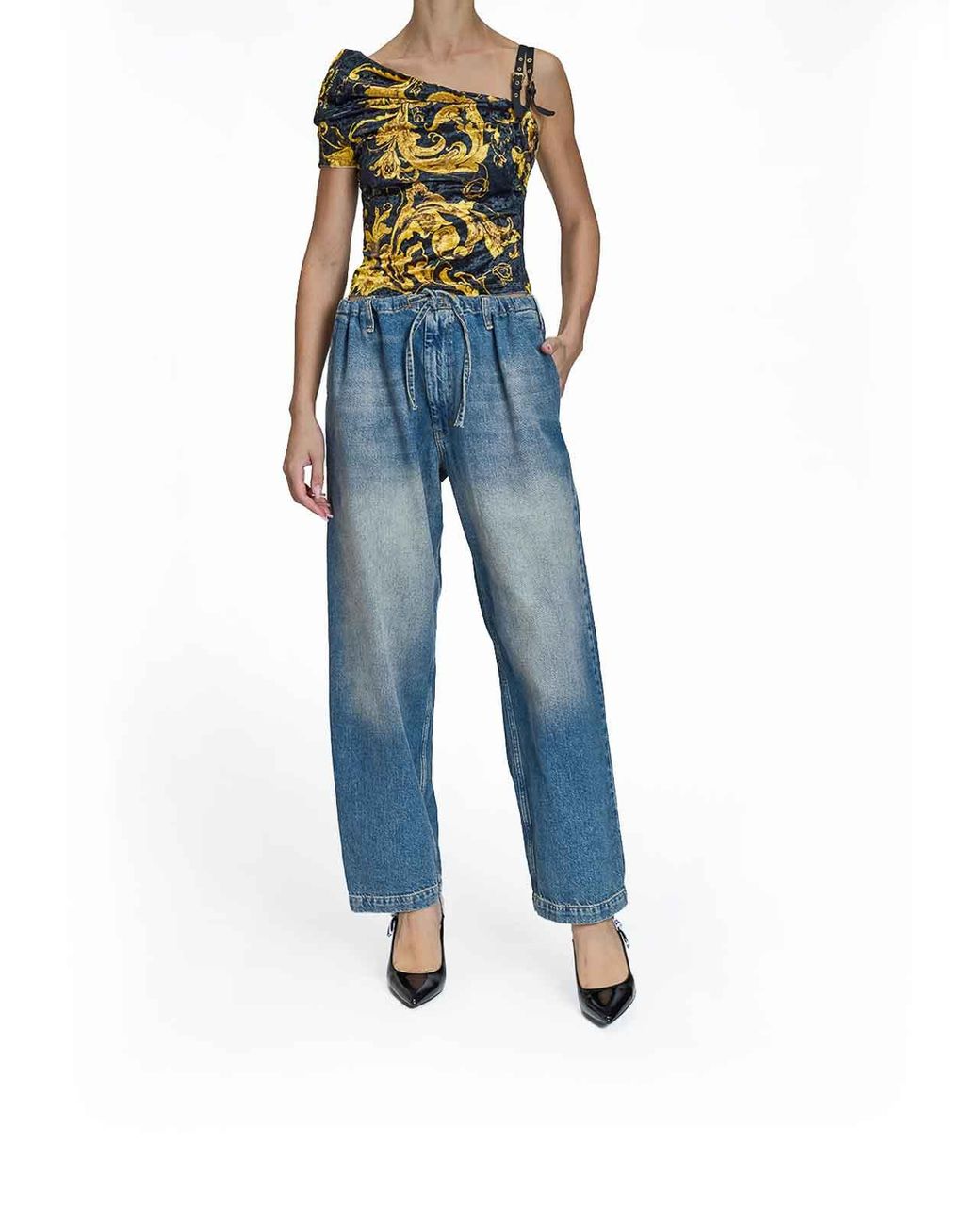 Jean Bootcut Moschino en coloris Blue