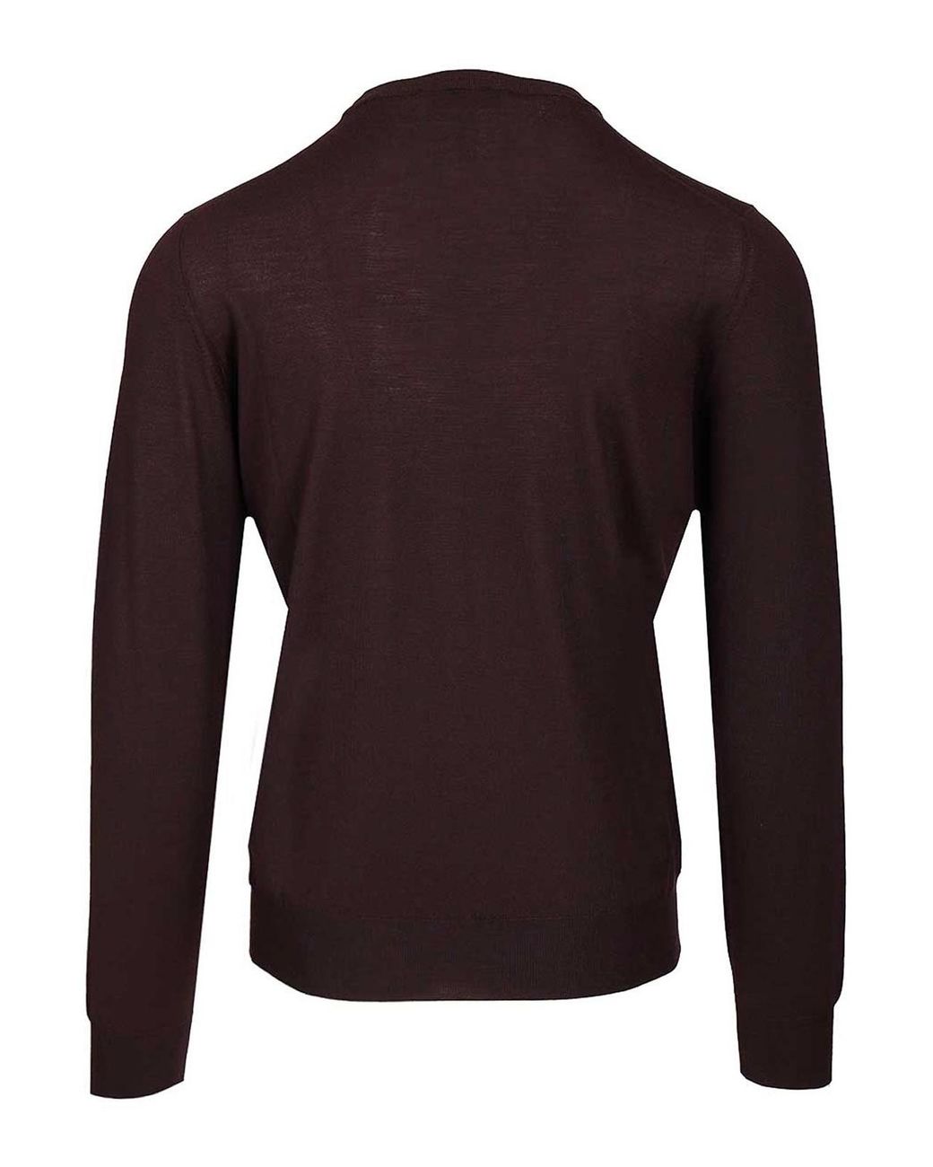 Mauro Ottaviani Brown Crew Neck Sweater for men