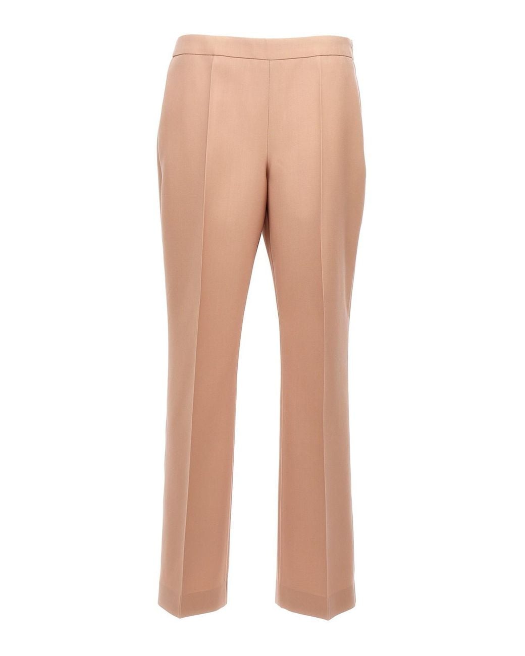 Jil Sander Natural Pleat Wool Pants