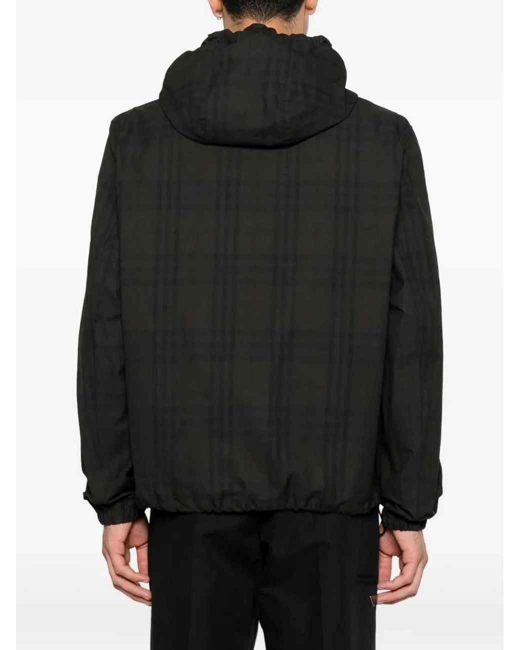 Burberry Black M Anorak Sand Ip Check for men