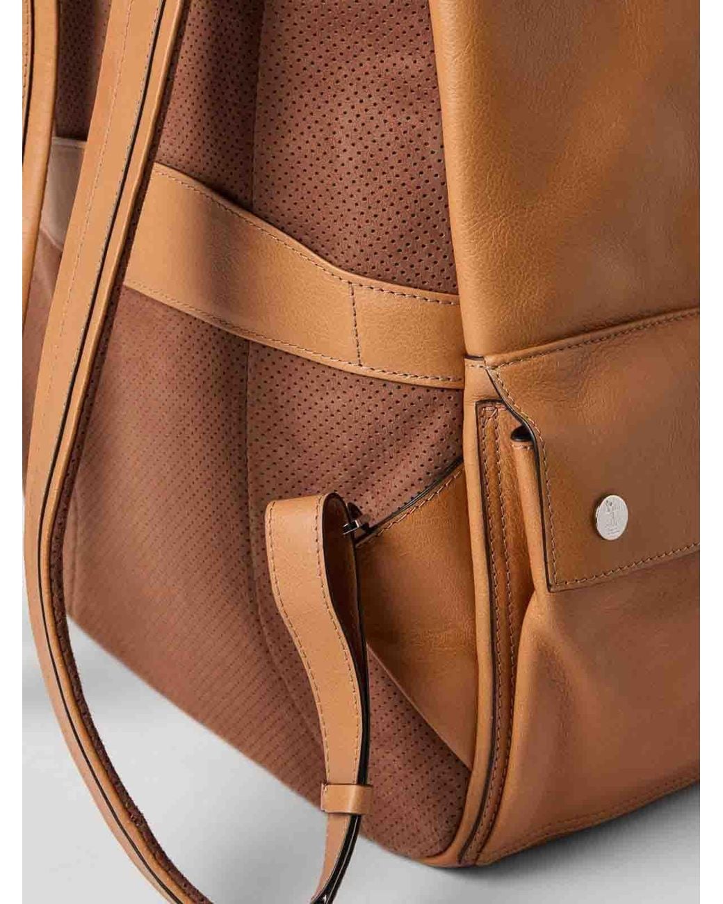 Brunello Cucinelli Brown Travel Backpack for men