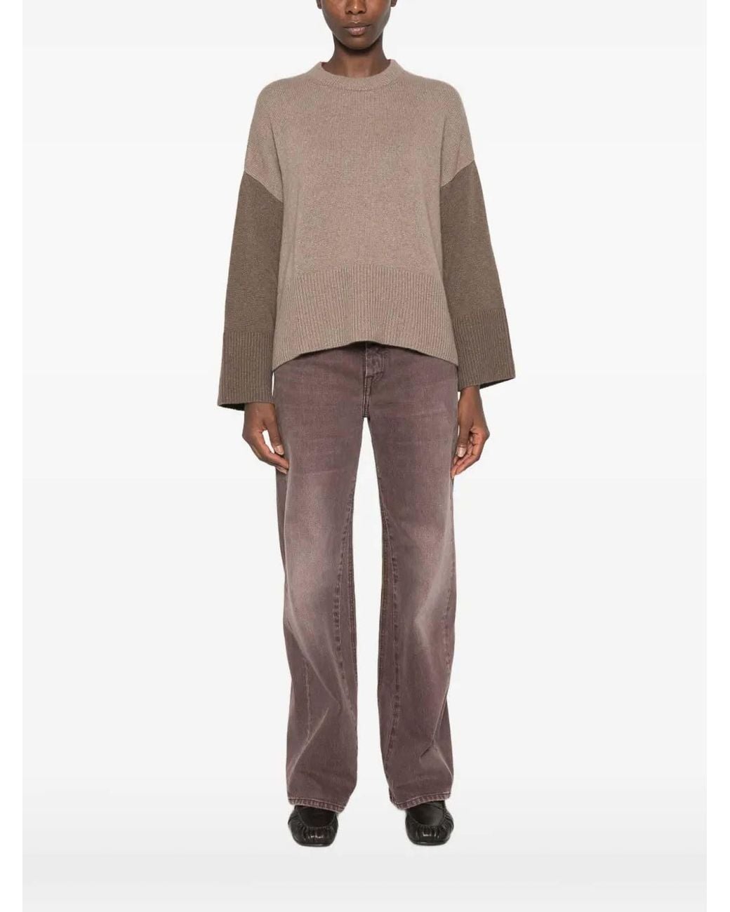 Be You Brown Sweater Two Tone
