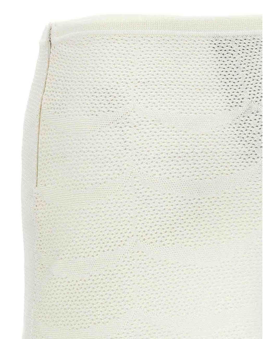 Tom Ford White Crochet Mini Skirt