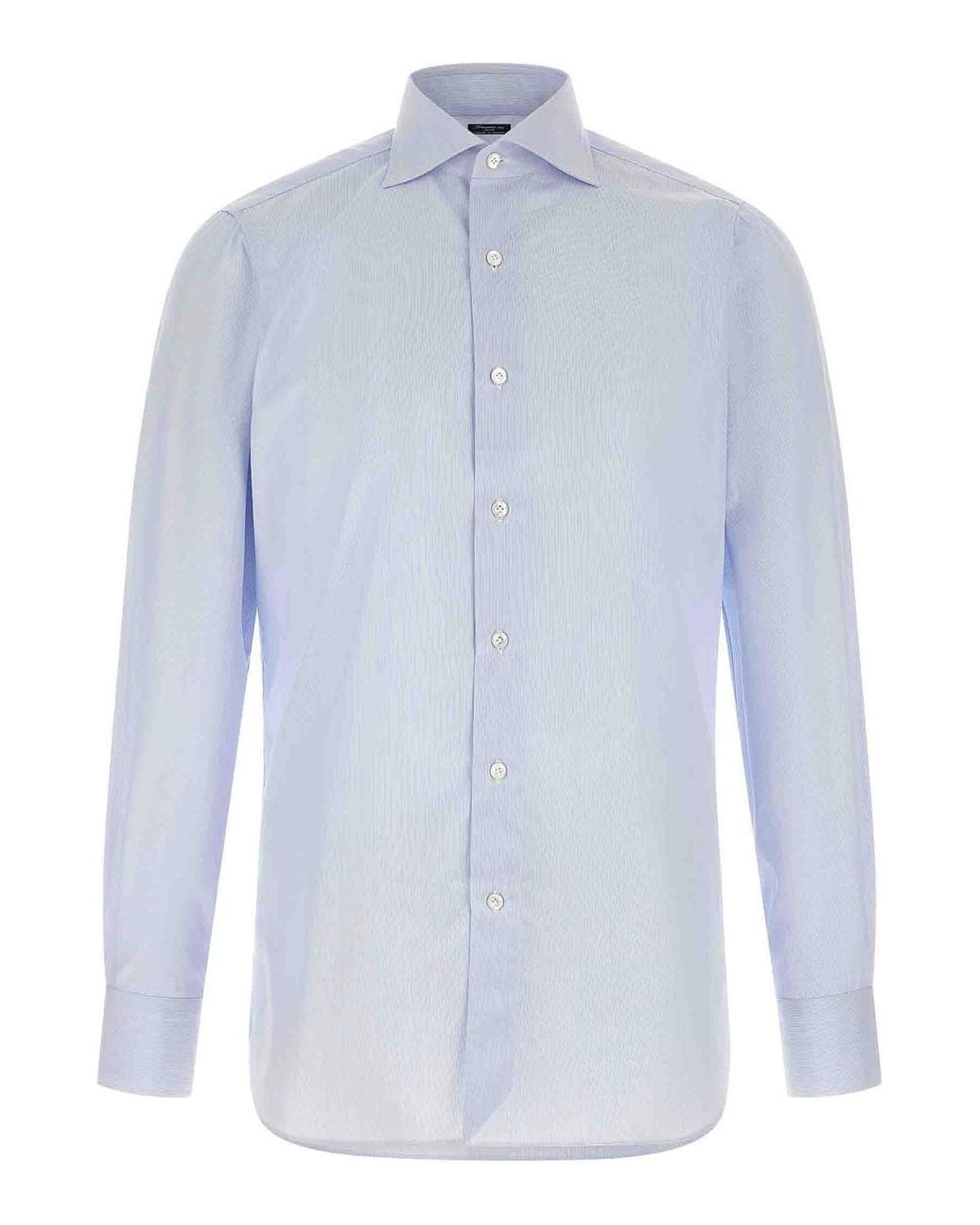 Finamore 1925 Blue Napoli Shirt for men