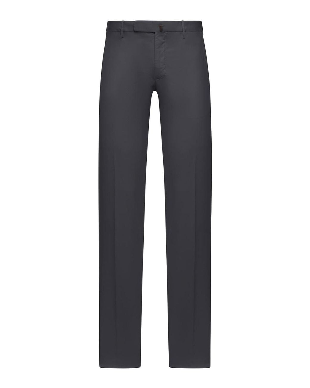Incotex Blue Slim Fit Tailored Cotton Trousers for men