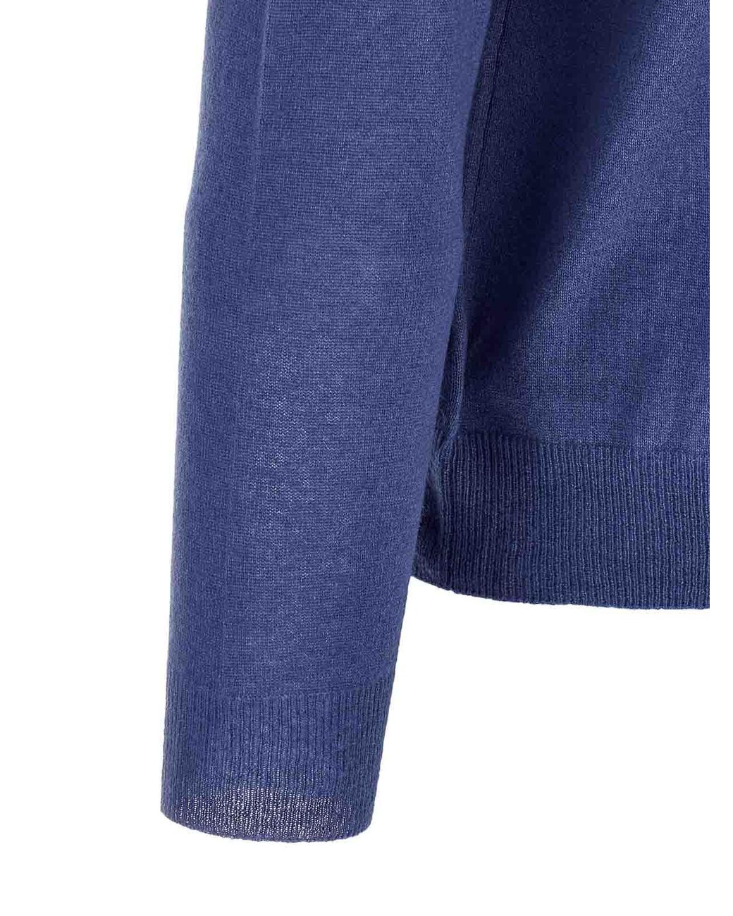 Suéter Cuello Redondo Zanone de hombre de color Blue