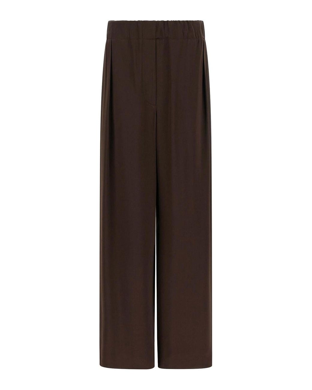Jil Sander Brown Fluid Viscose Pants