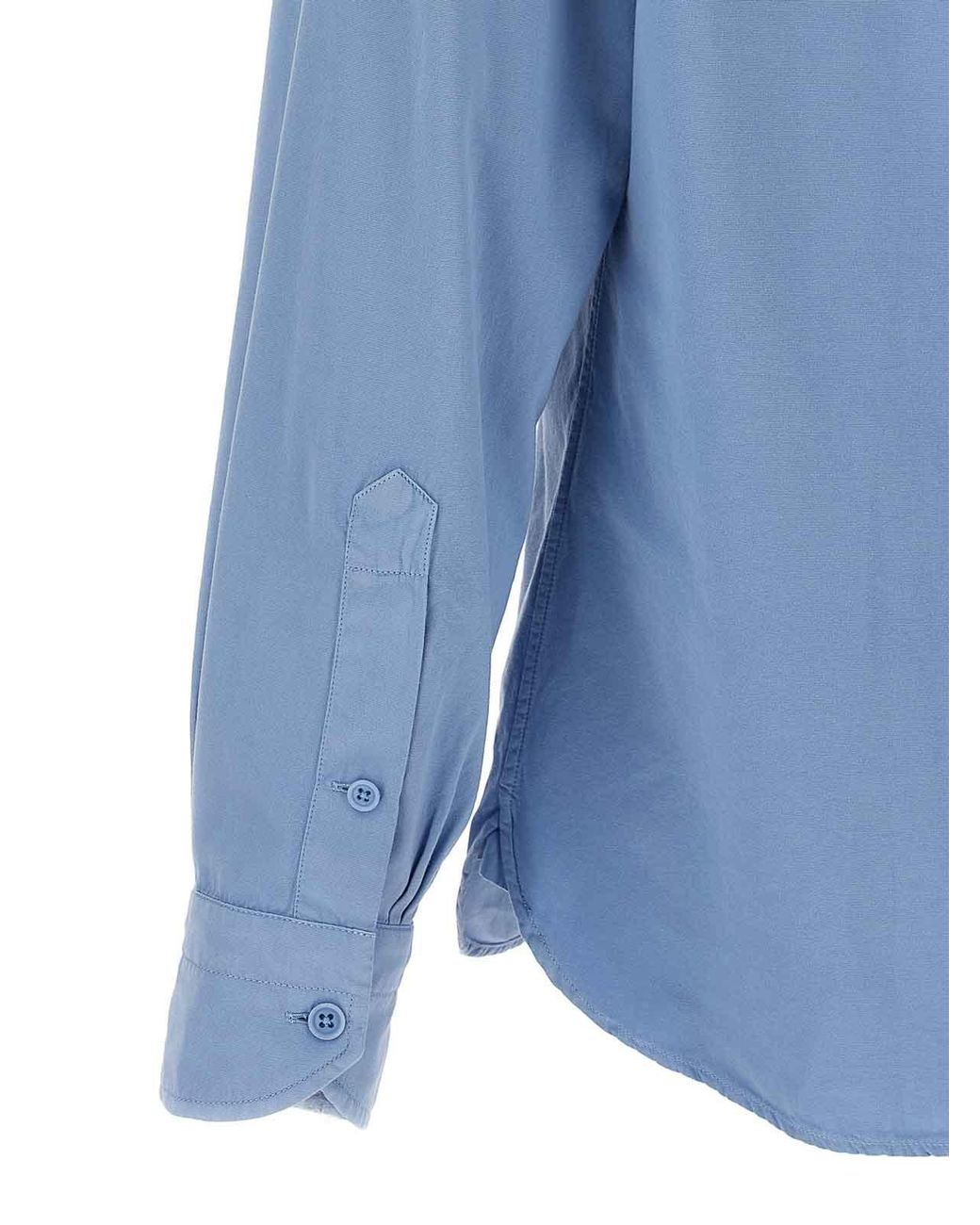 Camicia Faille di Tom Ford in Blue da Uomo