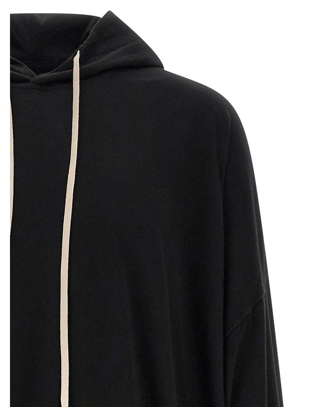 Rick Owens Black Hun Hoodie for men