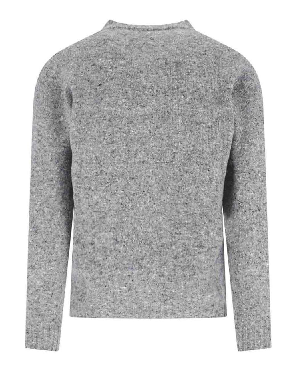 Drumohr Gray Wool And Cashmere Sweater for men