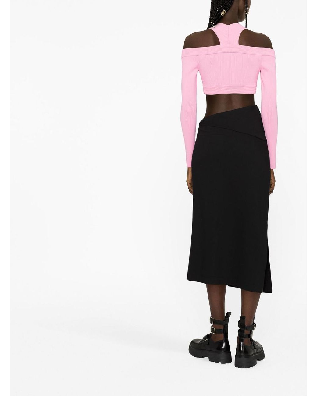 McQueen Alexander McQueen Cropped Pink Top