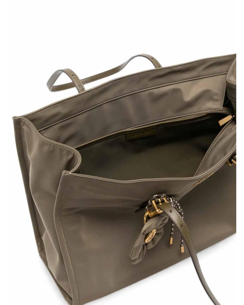 Michael Kors Brown Lg Bw Mf Tz Tote Bag With Charm