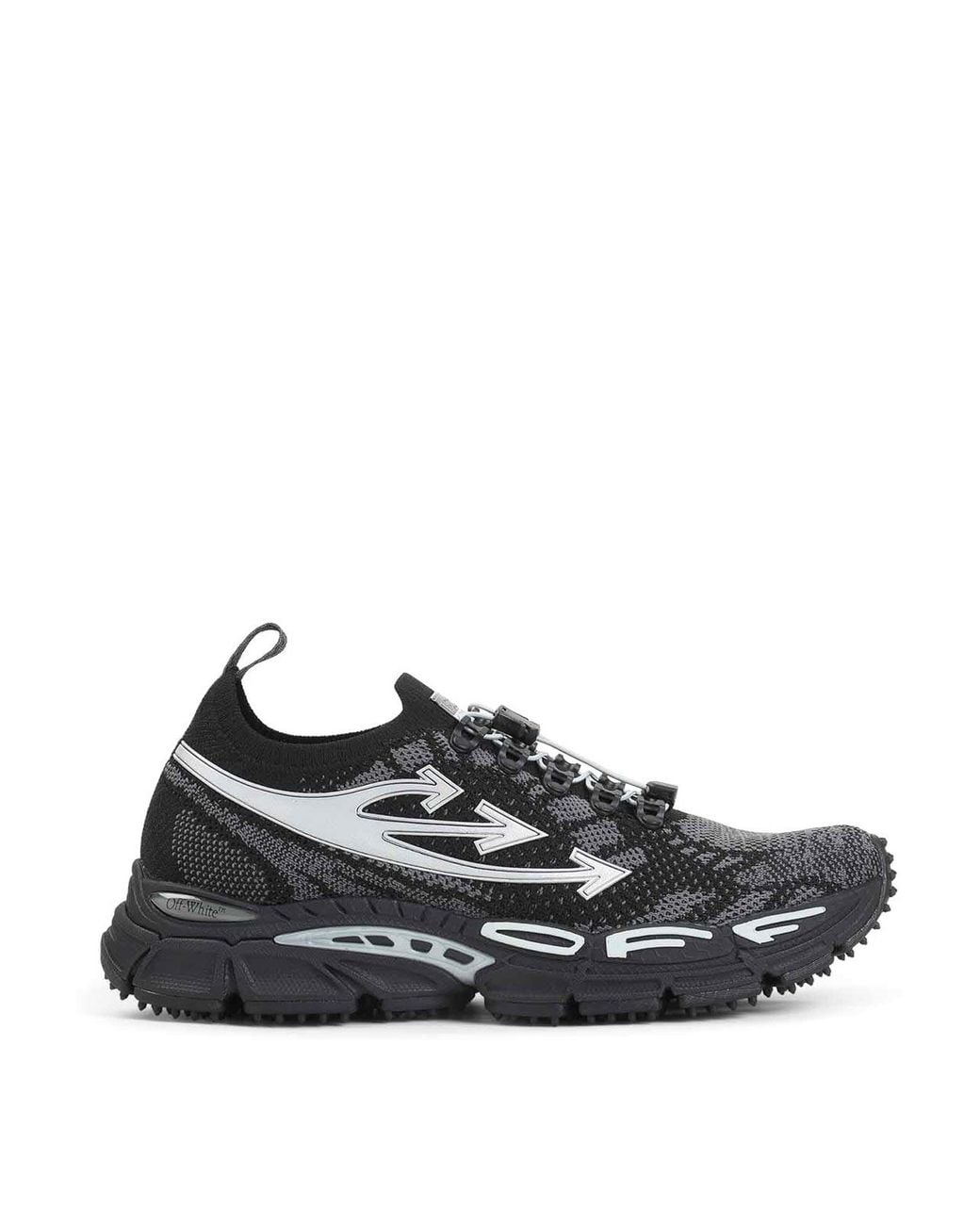 Off-White c/o Virgil Abloh Black M-Be Right Back Knit Low-Top Sneakers