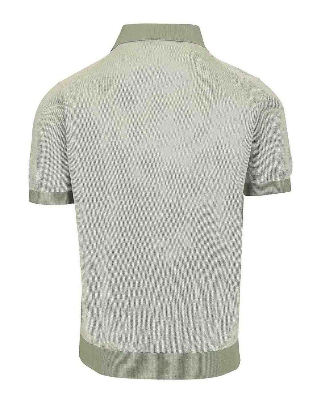 FILIPPO DE LAURENTIIS Gray Pique Polo Shirt for men