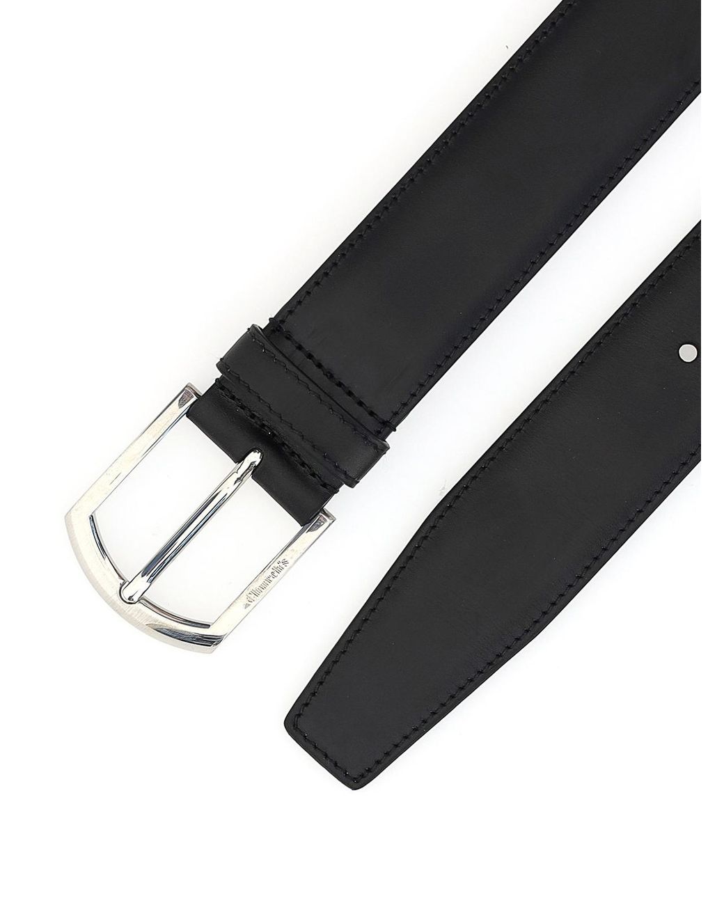 Church's Black Smooth Leather Belt for men