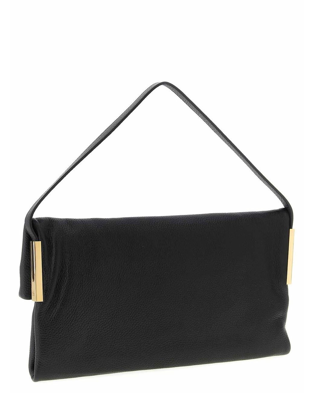 Elisabetta Franchi Black Logo Shoulder Bag