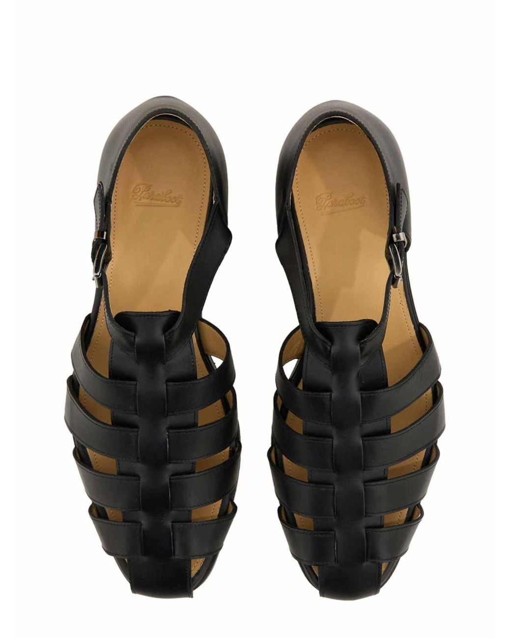 Paraboot Black Sandalo Ferret/Aragon for men