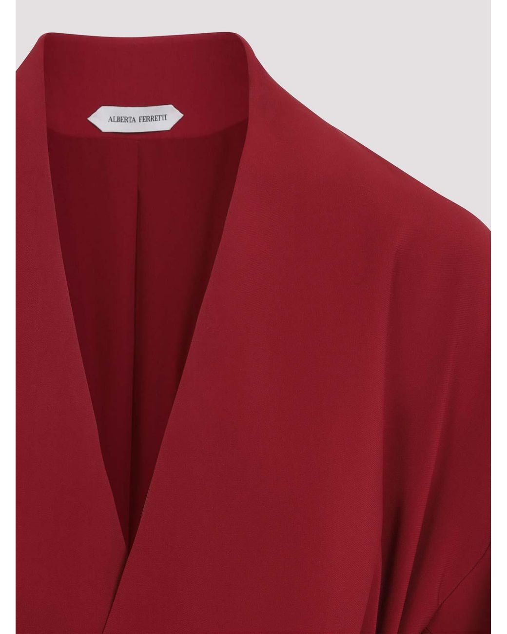 Alberta Ferretti Red Cady Jacket