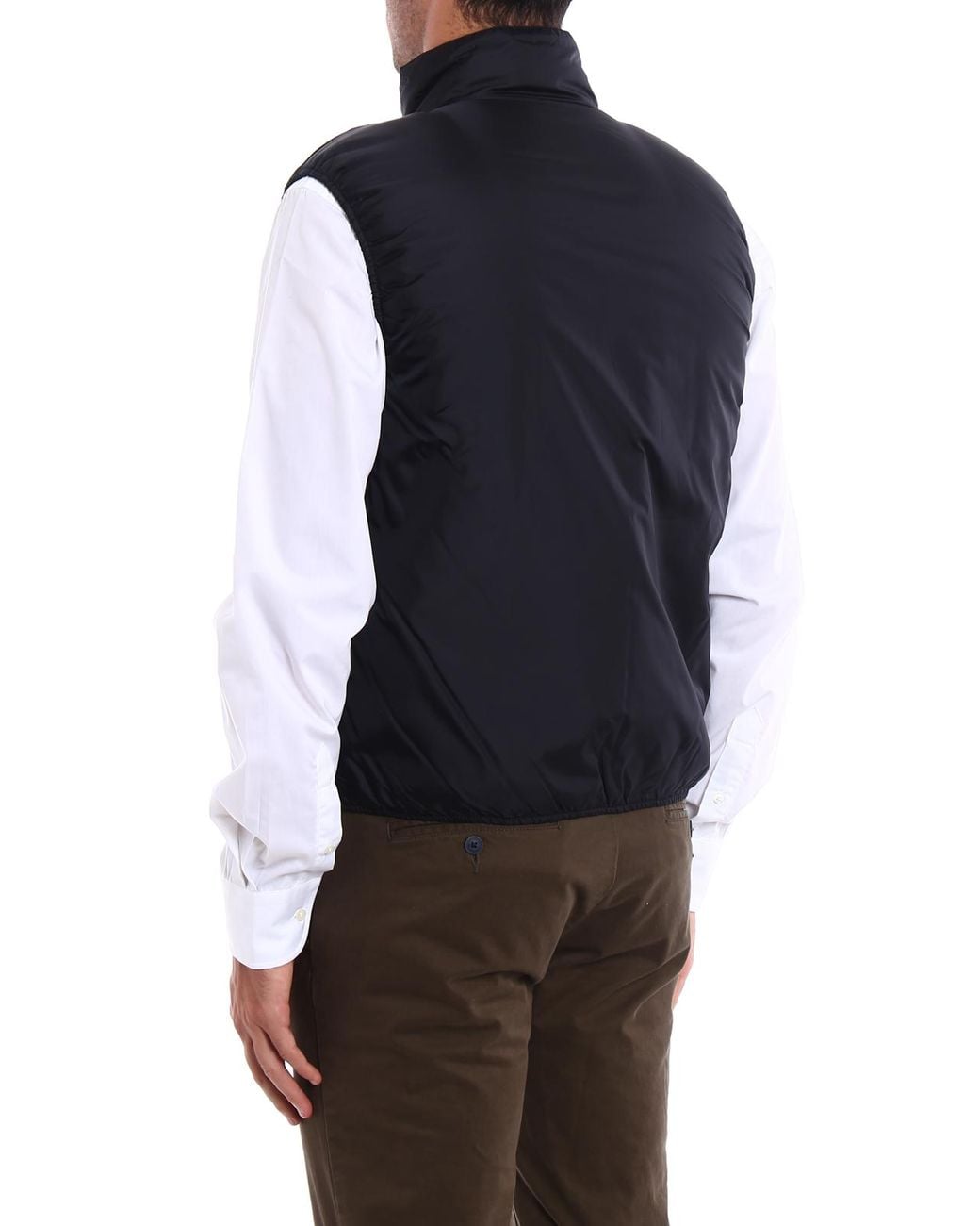 Aspesi Blue Jil Nylon Taffeta Padded Vest for men