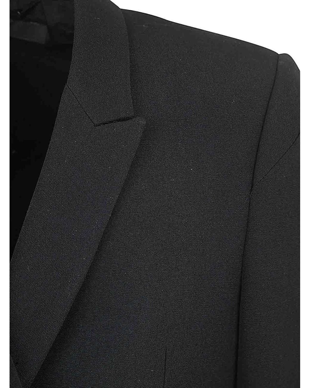 SAPIO Black Panama Long Jacket for men