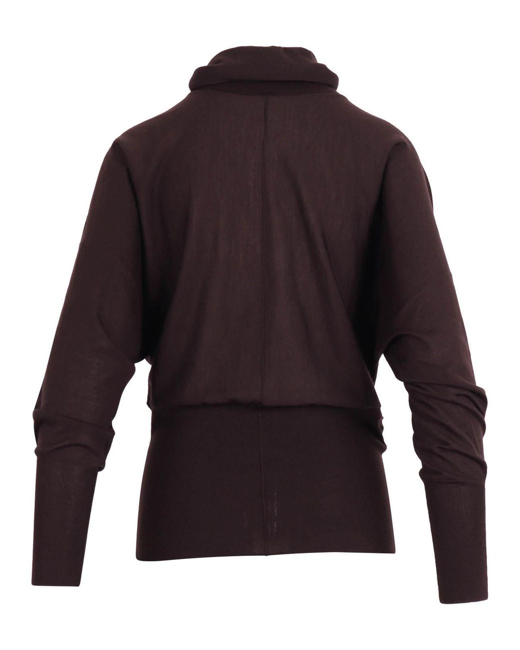 Soeur Brown Fine Merino Wool Batwing Sleeve Sweater