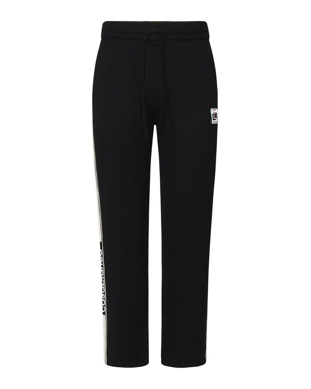 Casablanca Black Wool Trousers With Logo for men