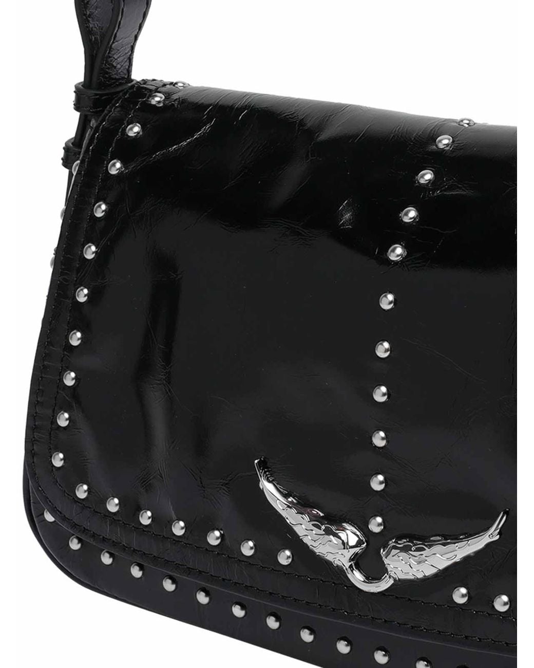 Zadig Voltaire Le Zouzou Vintage Studs Shoulder Bag In Black Lyst UK zadig-voltaire-le-zouzou-vintage-studs-shoulder-bag-in-black-lyst-uk