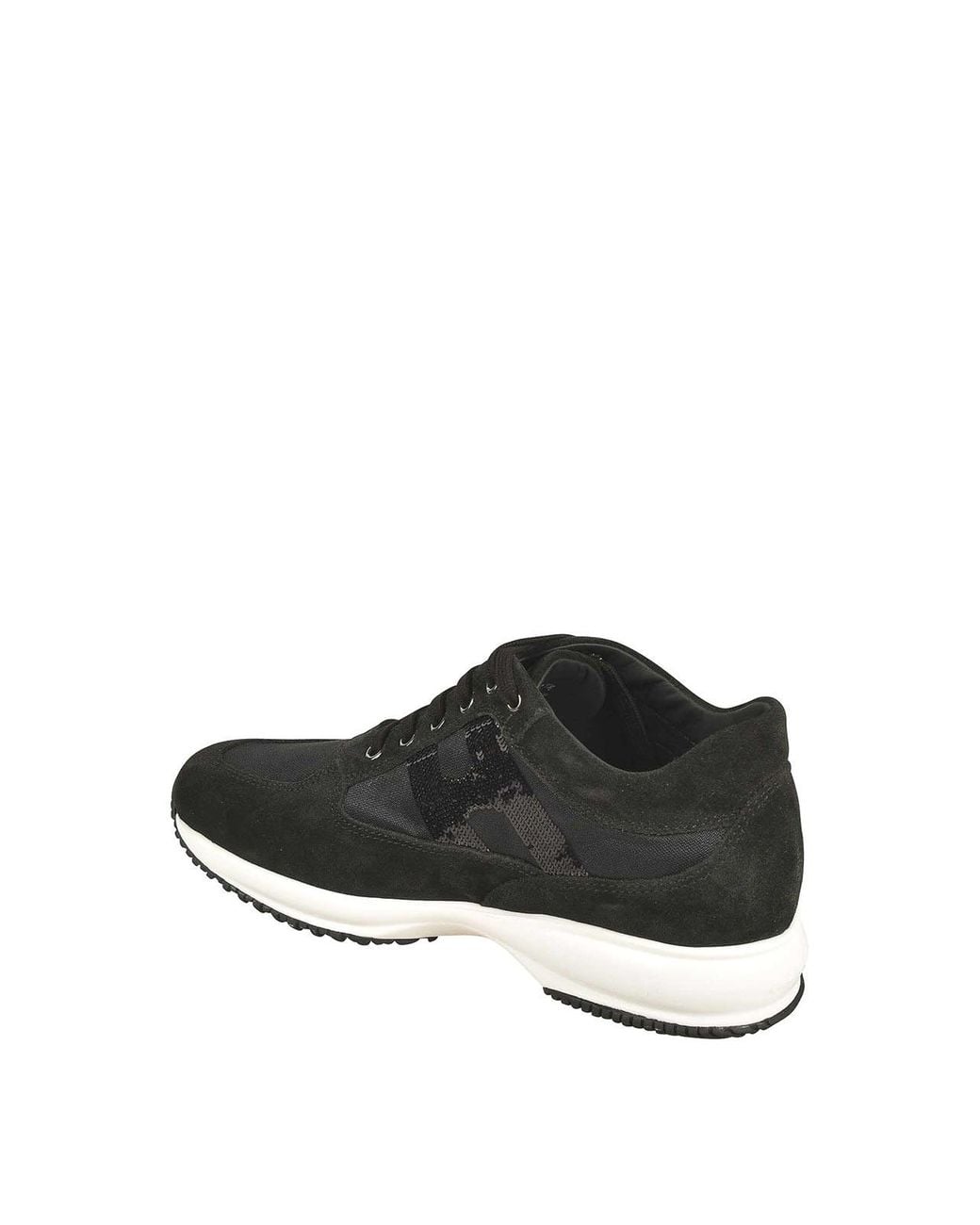 Hogan Black Flat Shoes