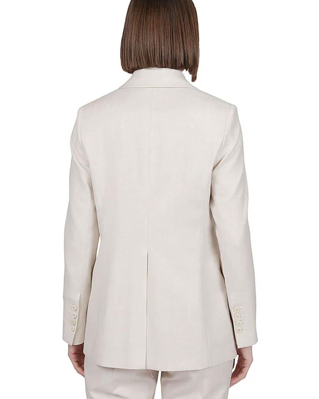 Eleventy White Double-Breasted Jacket