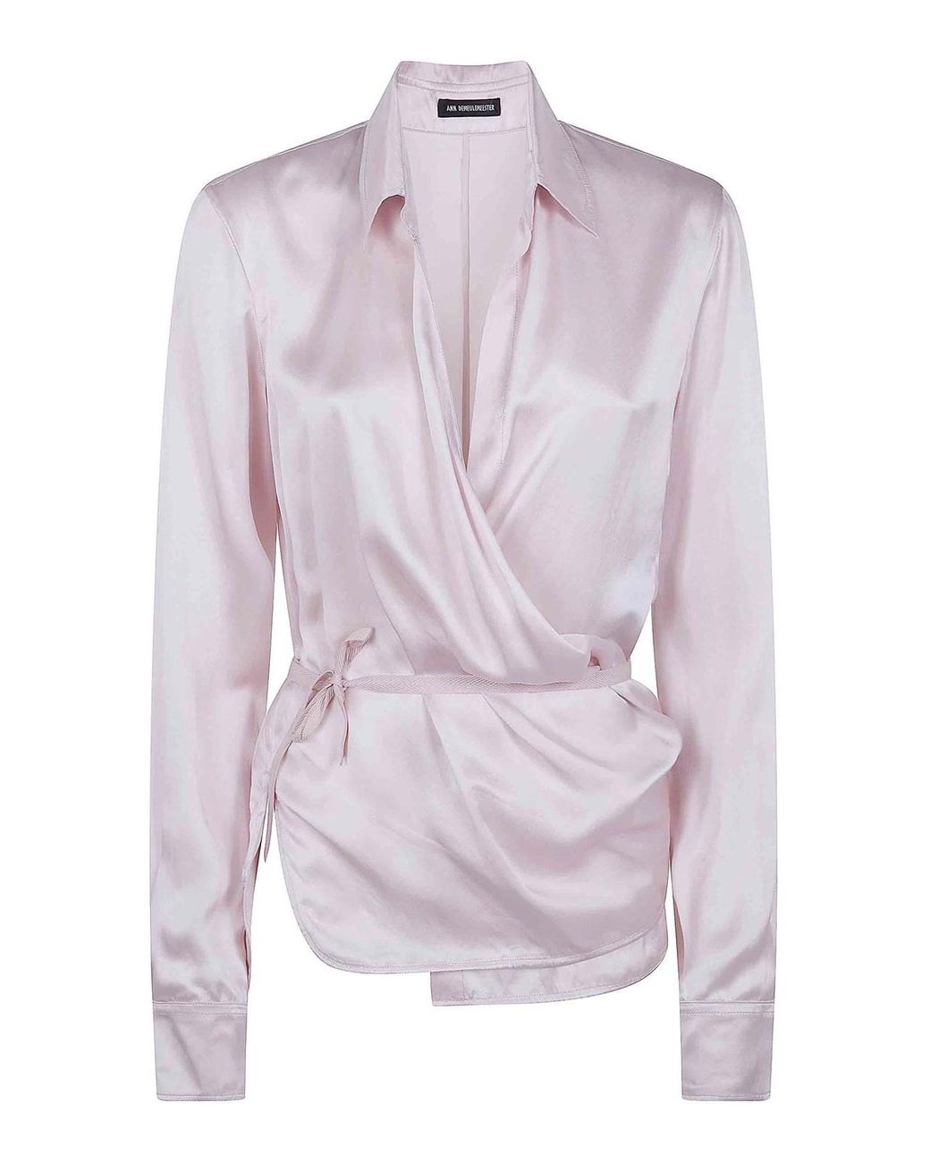 Ann Demeulemeester Purple Alba Asymmetric Wrap Shirt