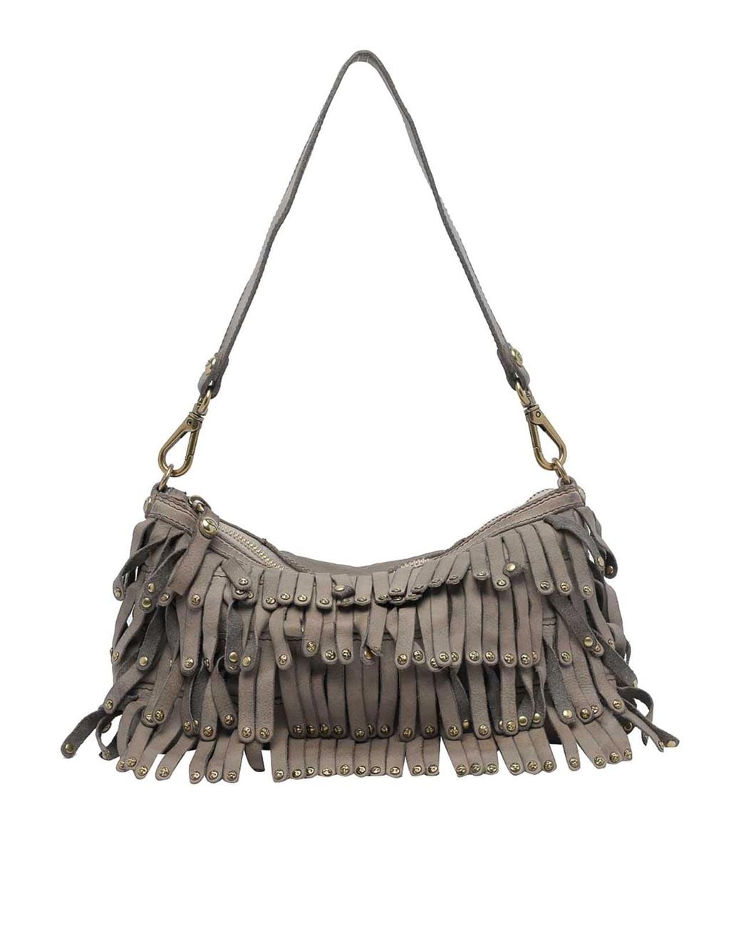 Campomaggi Gray Natalia Shoulder Bag