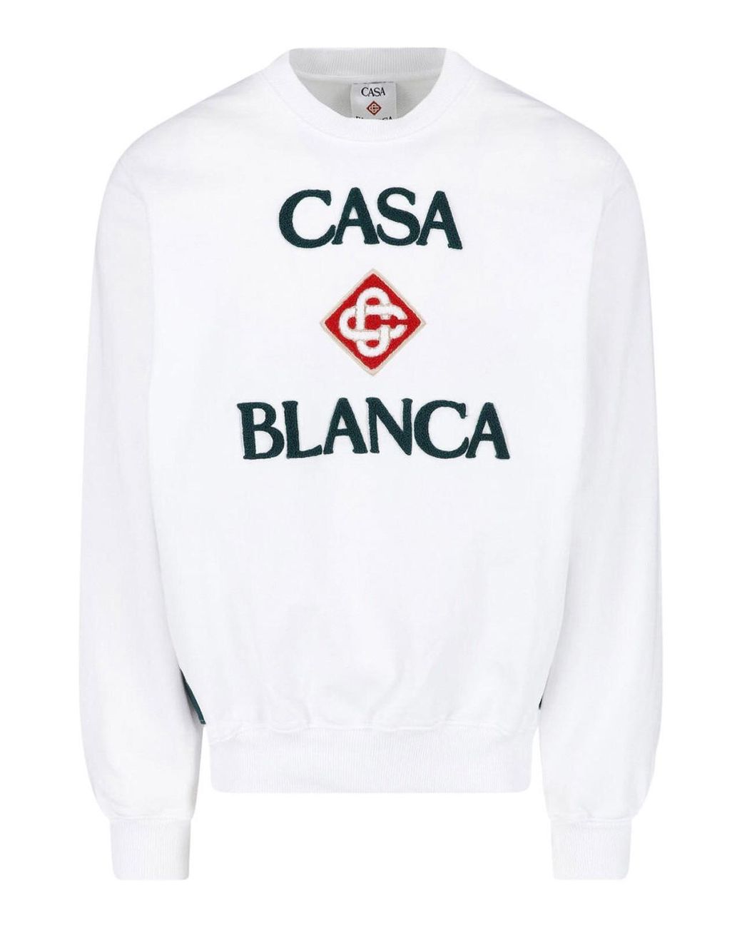 Casablanca White Logo Sweatshirt for men