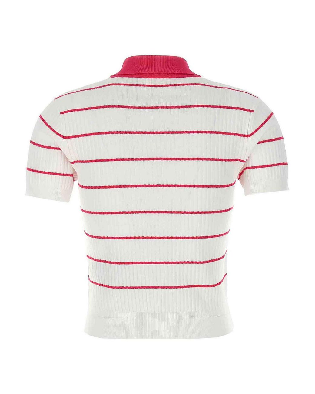 DSquared² White 'Striped' Polo Shirt
